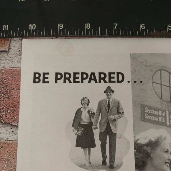 Listerine "Be Prepared Never‎ Know Who You'll Meet" - Vtg 1961 B&W PRINT AD - Picture 4 of 10